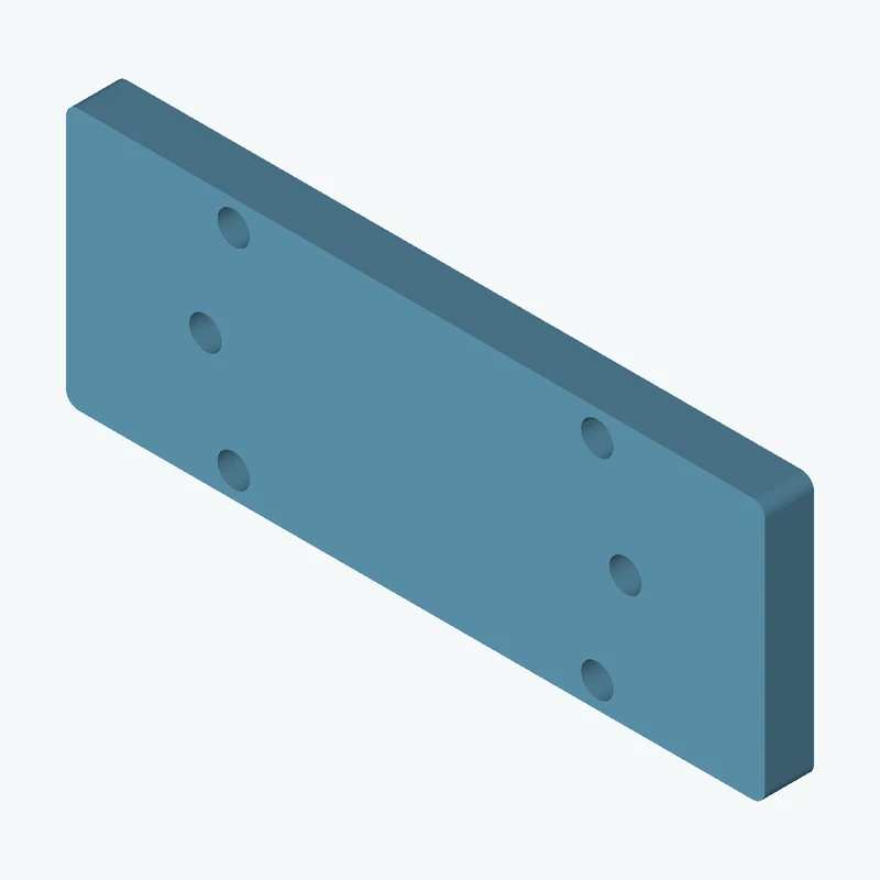 Rectangular body, 114.2 × 42.7 × 8 mm (W×D×H) — 2230
