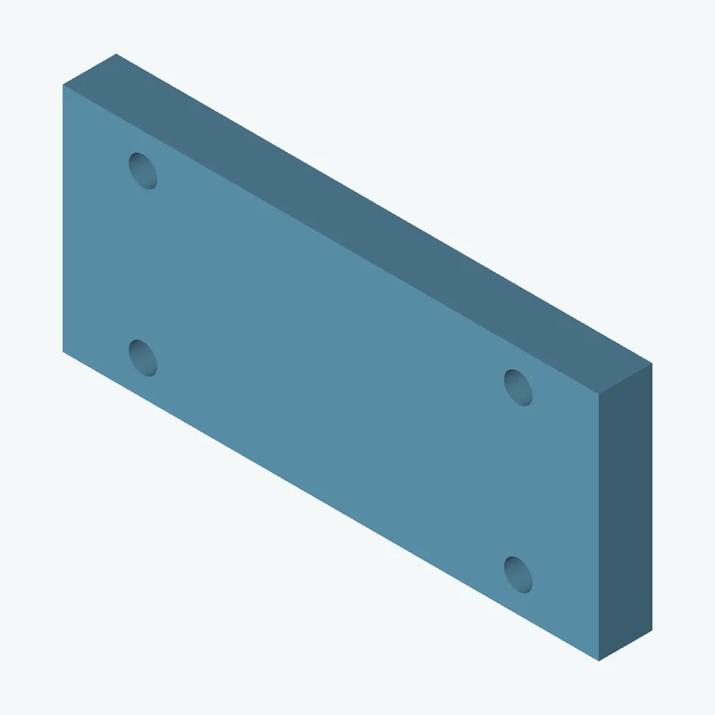Rectangular body, 60 × 25.9 × 6 mm (W×D×H) — 2236