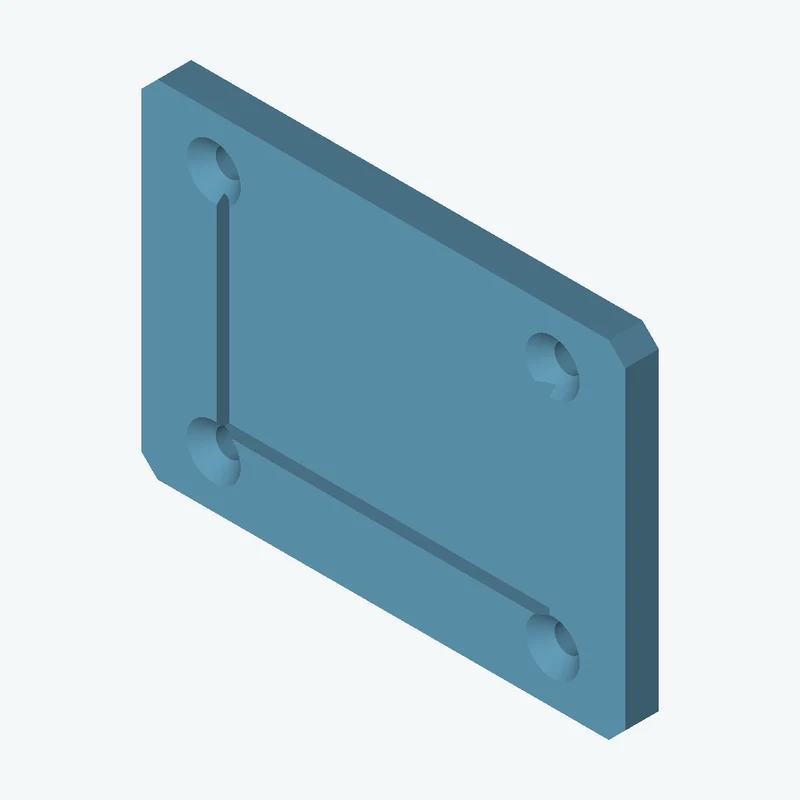 Rectangular body, 115 × 82.3 × 8 mm (W×D×H) — 2280