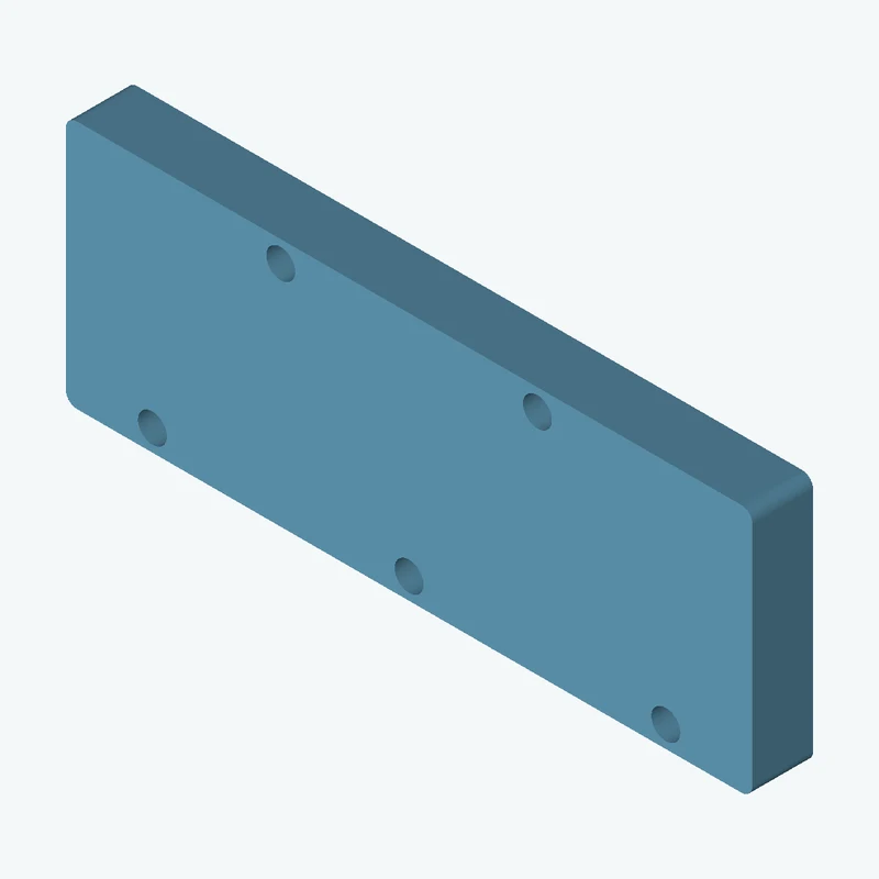 Rectangular body, 45.19 × 16.4 × 4 mm (W×D×H) — 2339