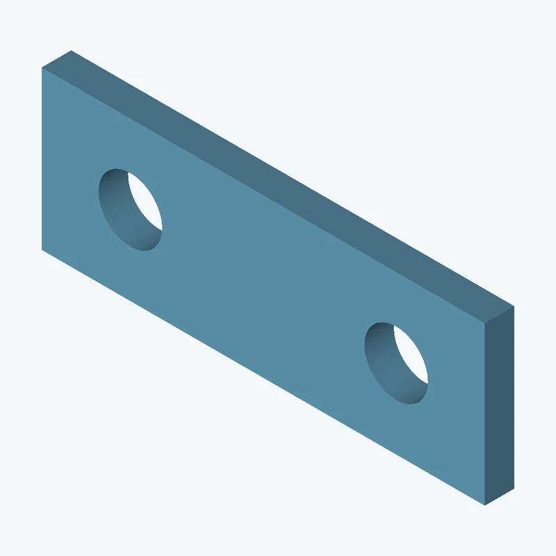 Rectangular body, 30 × 10.7 × 2 mm (W×D×H) — 2347