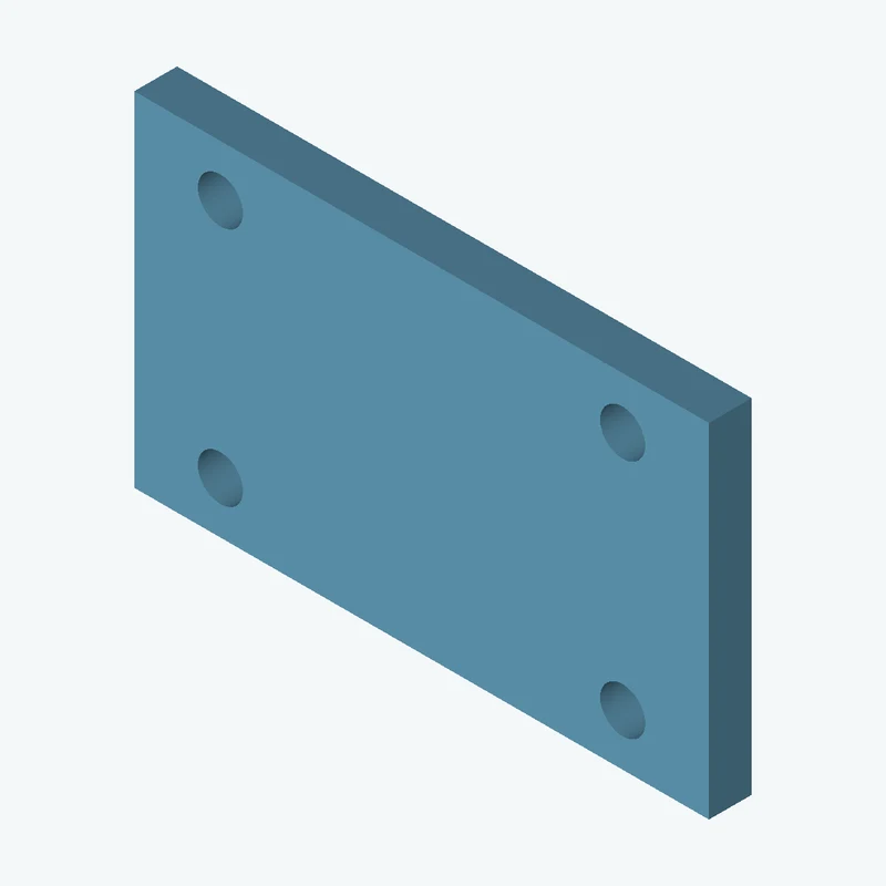 Rectangular body, 107.26 × 64.1 × 8 mm (W×D×H) — 2397