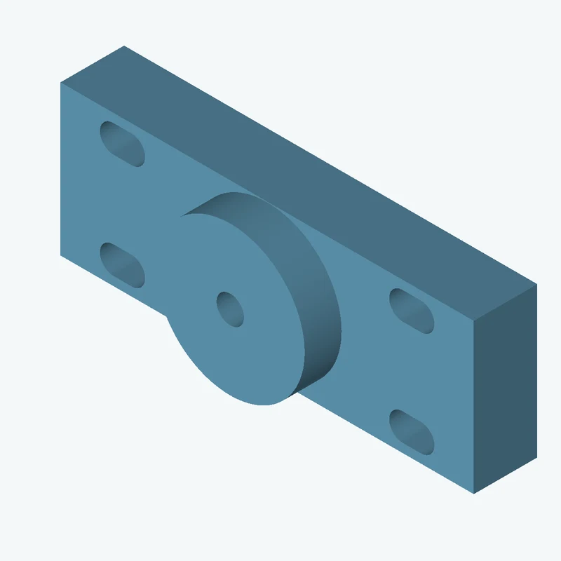 Rectangular body, 65 × 23.6 × 10 mm (W×D×H) — 2507