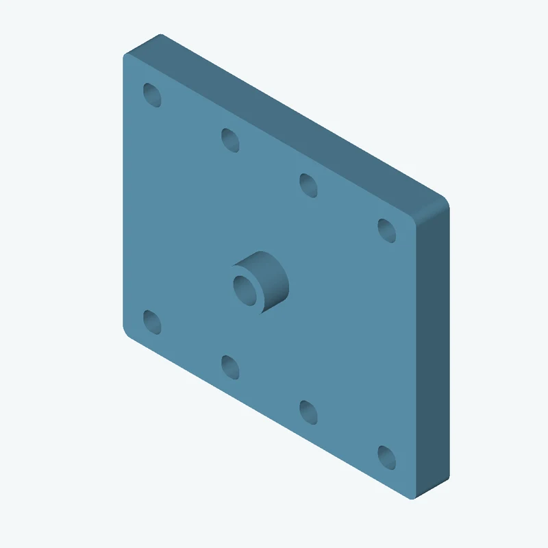 Rectangular body, 105 × 88 × 12 mm (W×D×H) — 2583
