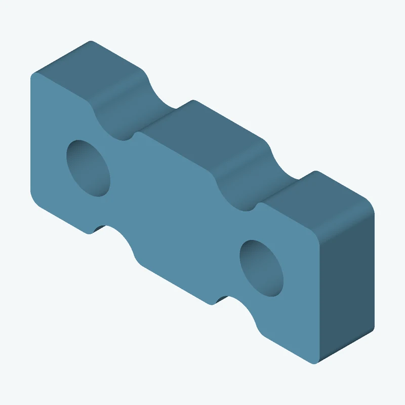 Rectangular body, 42.08 × 16.8 × 8 mm (W×D×H) — 2615