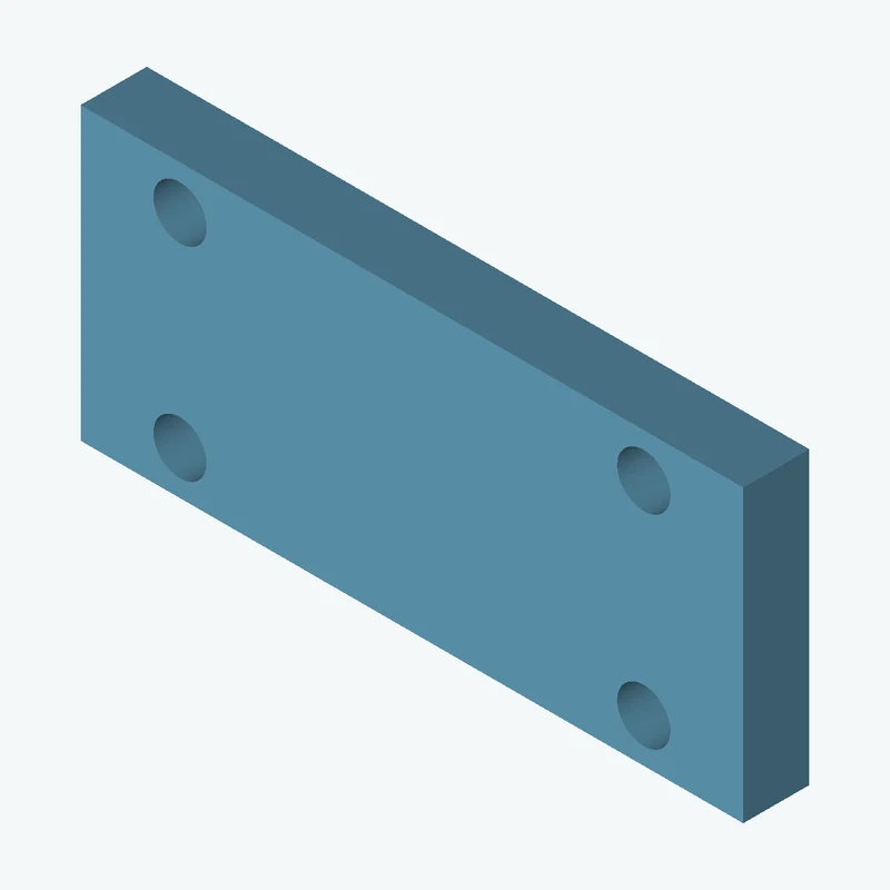 Rectangular body, 80 × 35.1 × 8 mm (W×D×H) — 2733