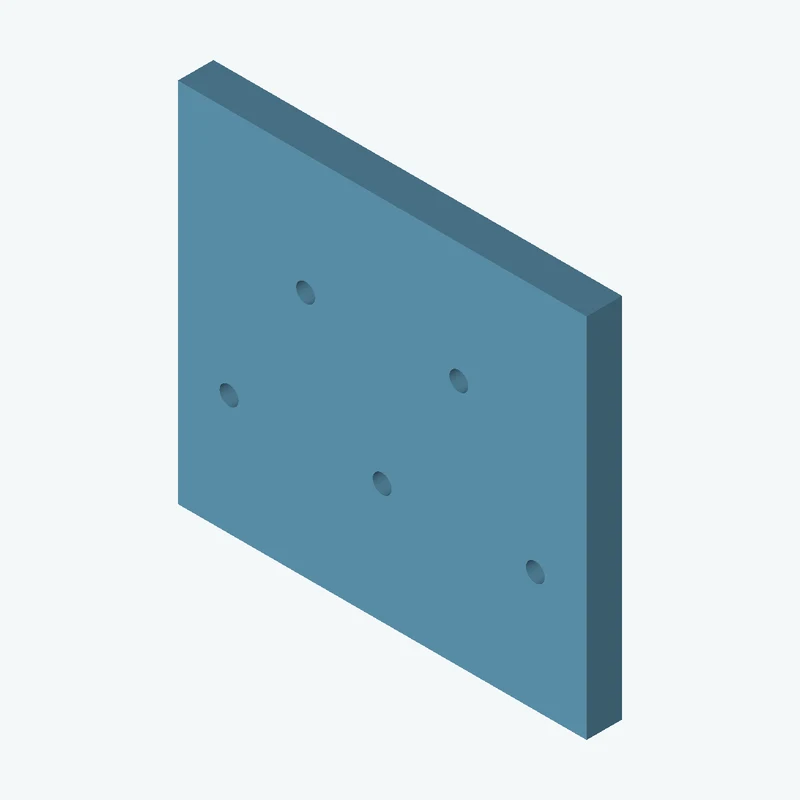 Rectangular body, 115 × 103.2 × 10 mm (W×D×H) — 2765