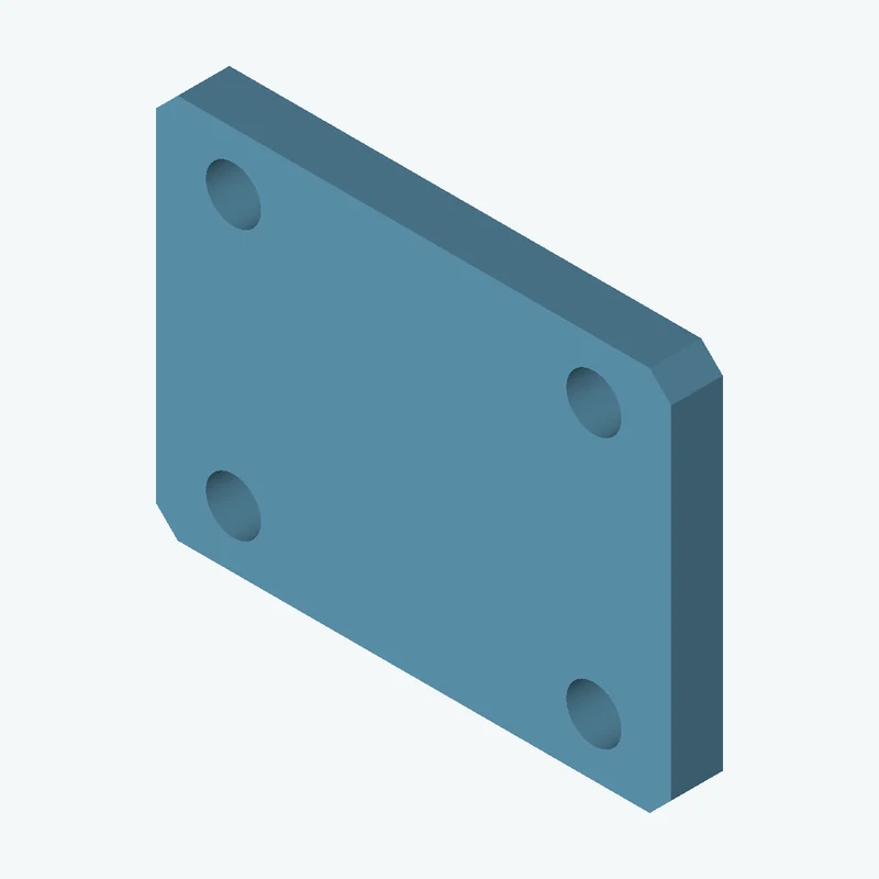 Rectangular body, 59.88 × 44.8 × 6 mm (W×D×H) — 2769
