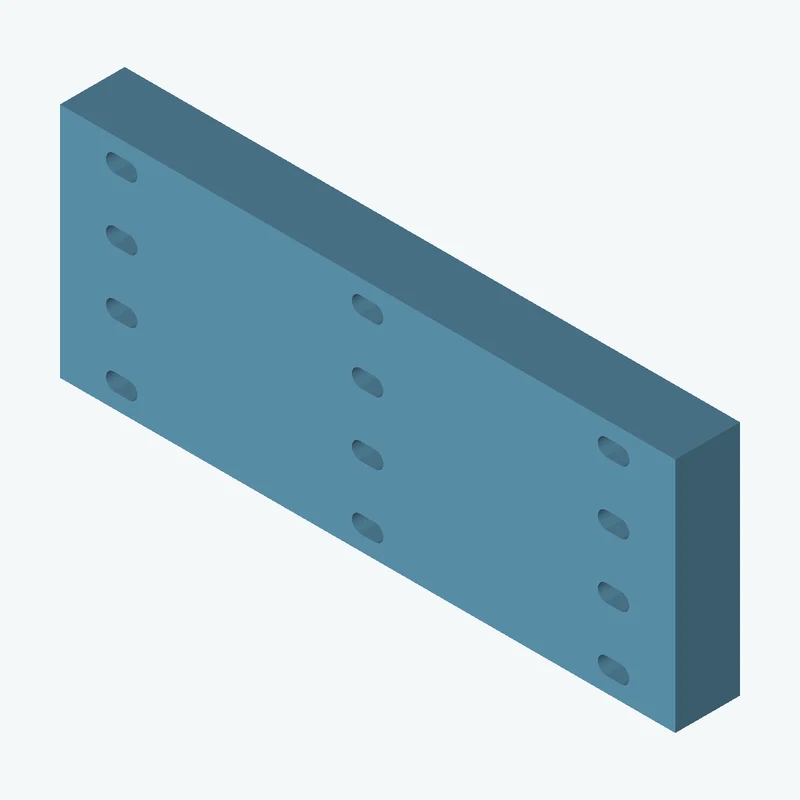 Rectangular body, 114.07 × 43.9 × 12 mm (W×D×H) — 2770