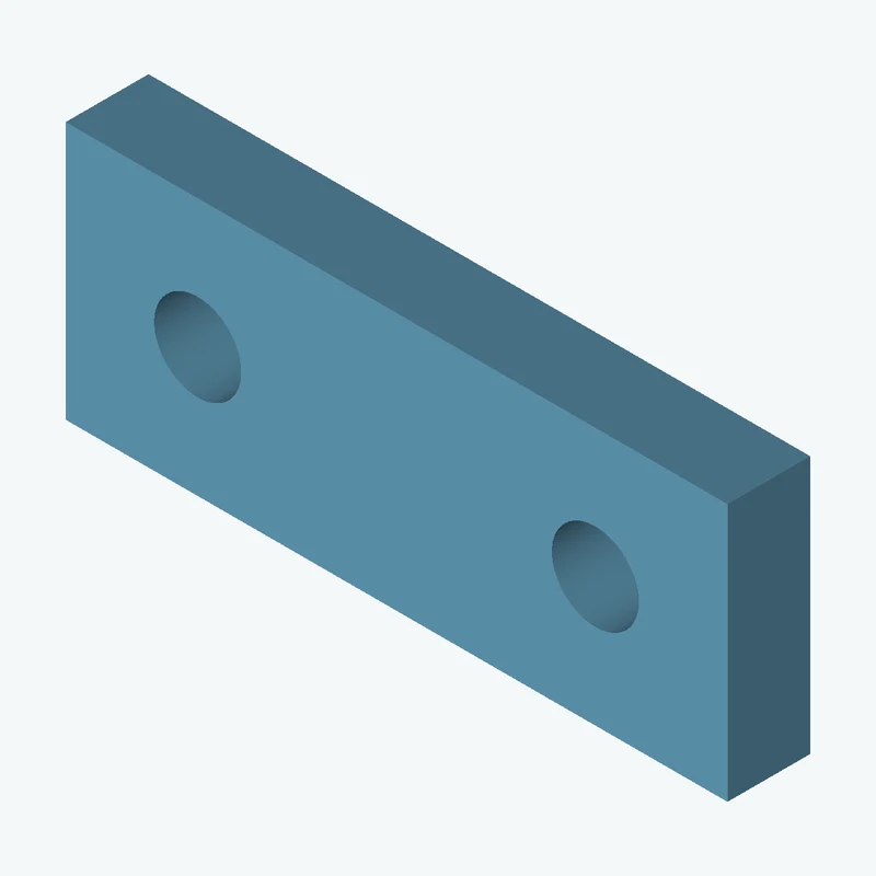 Rectangular body, 63.9 × 24.9 × 8 mm (W×D×H) — 2789