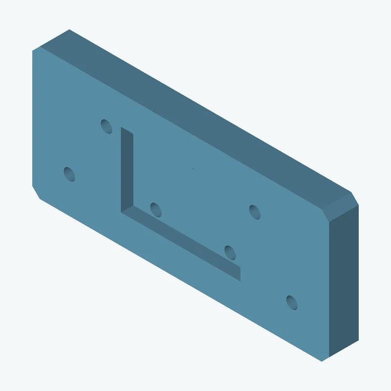Rectangular body, 60 × 26.7 × 6 mm (W×D×H) — 2811