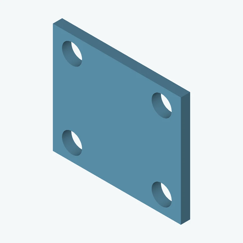 Rectangular body, 27.52 × 23.7 × 2 mm (W×D×H) — 2818