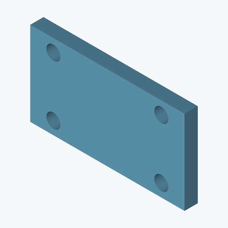 Rectangular body, 35 × 19.1 × 3 mm (W×D×H) — 2854