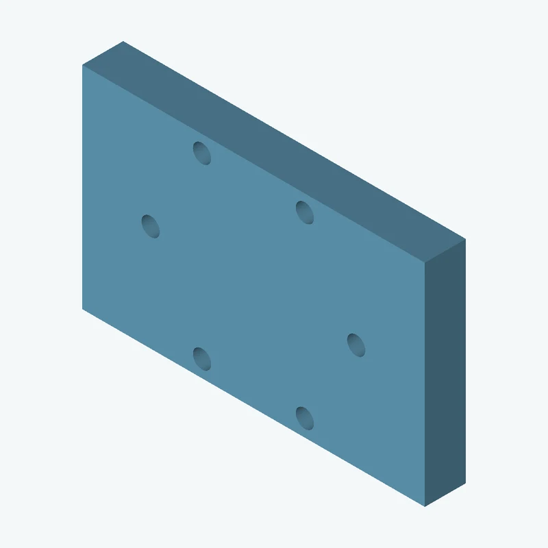 Rectangular body, 100 × 61.7 × 12 mm (W×D×H) — 2856