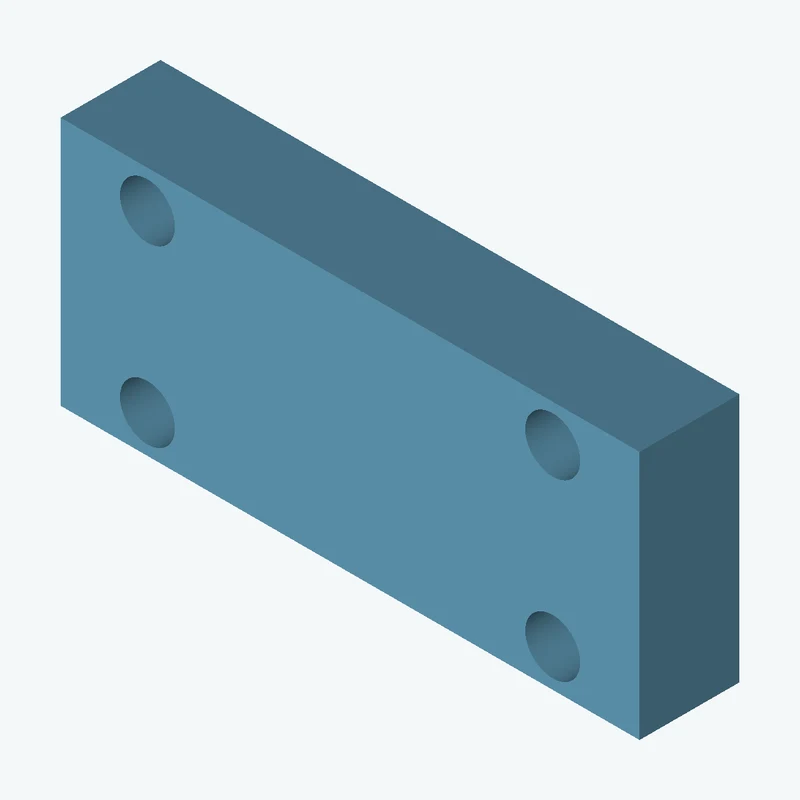 Rectangular body, 23.2 × 10 × 4 mm (W×D×H) — 2896