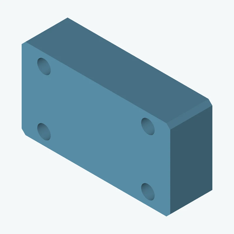 Rectangular body, 35.28 × 19.2 × 10 mm (W×D×H) — 2908