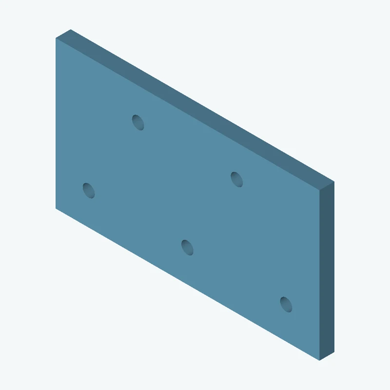 Rectangular body, 70 × 39.2 × 4 mm (W×D×H) — 3027