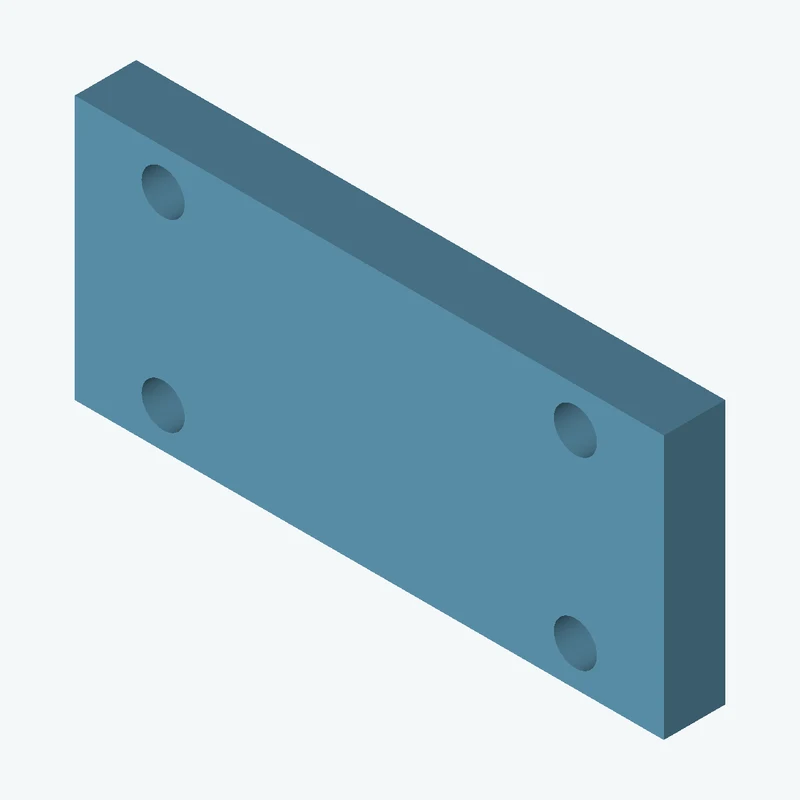 Rectangular body, 115 × 51.5 × 12 mm (W×D×H) — 3126
