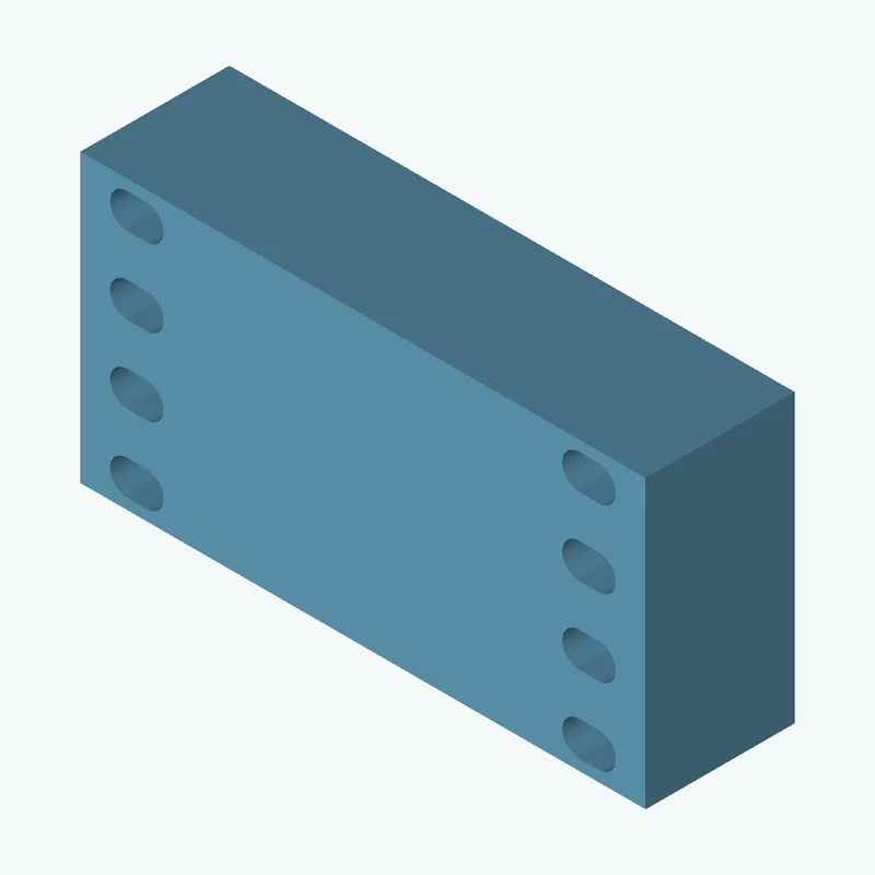 Rectangular body, 45.51 × 23.1 × 12 mm (W×D×H) — 3144
