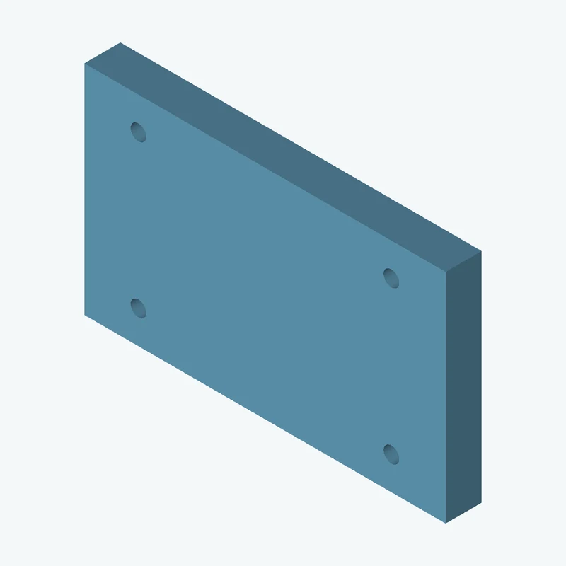 Rectangular body, 100 × 60.3 × 10 mm (W×D×H) — 3180