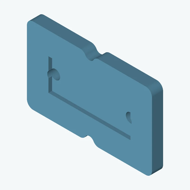 Rectangular body, 112.62 × 69 × 10 mm (W×D×H) — 3215