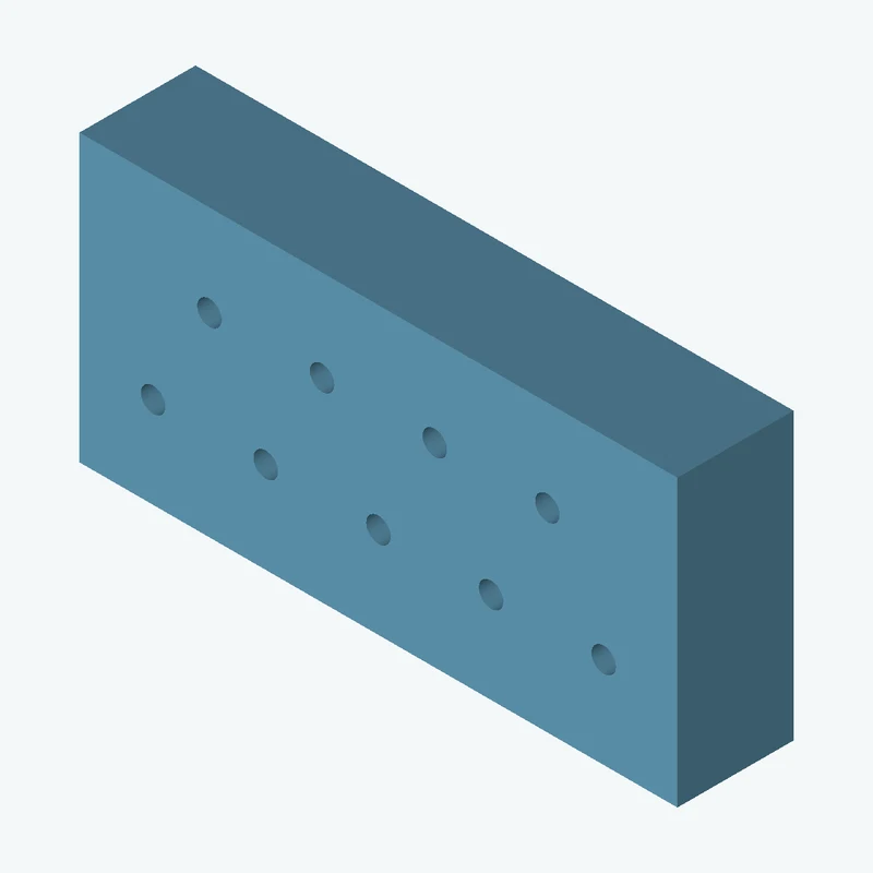 Rectangular body, 51.49 × 24.6 × 10 mm (W×D×H) — 3311