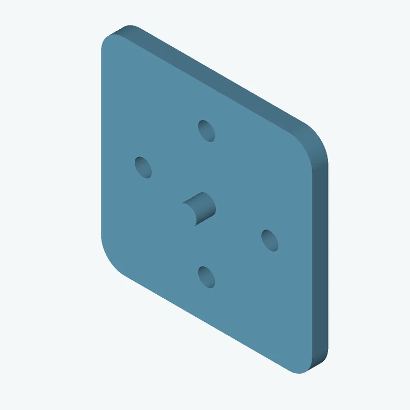 Rectangular body, 105 × 102.6 × 8 mm (W×D×H) — 3330