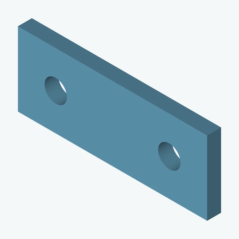 Rectangular body, 54.29 × 21.2 × 4 mm (W×D×H) — 3352
