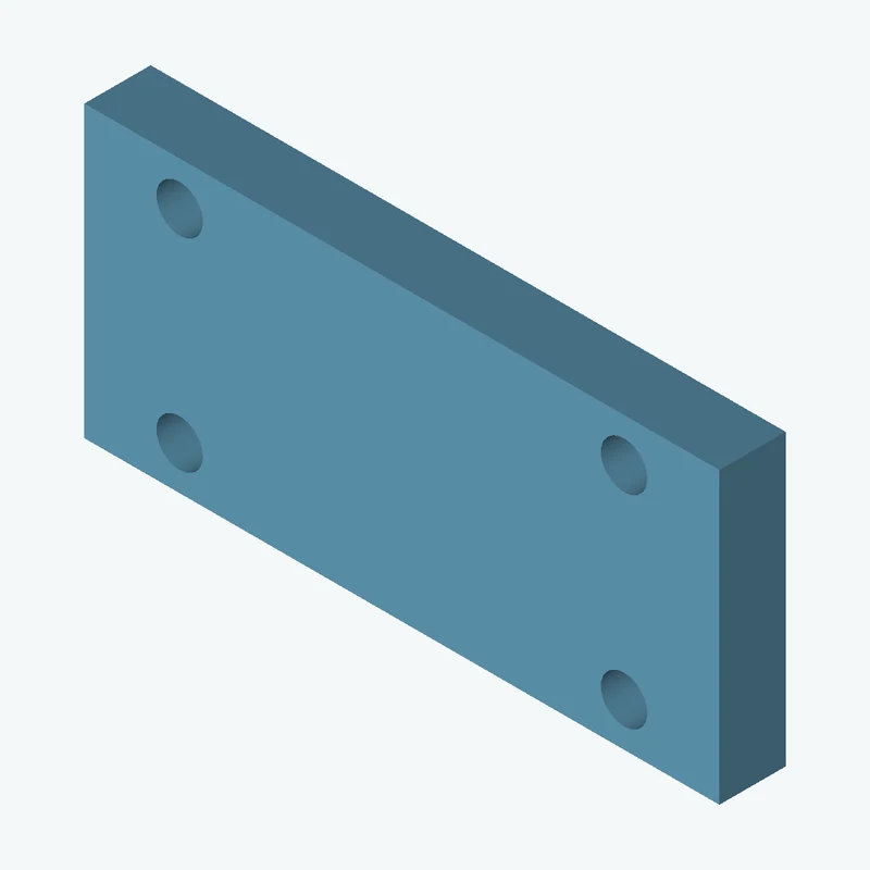 Rectangular body, 115 × 52.5 × 12 mm (W×D×H) — 3406