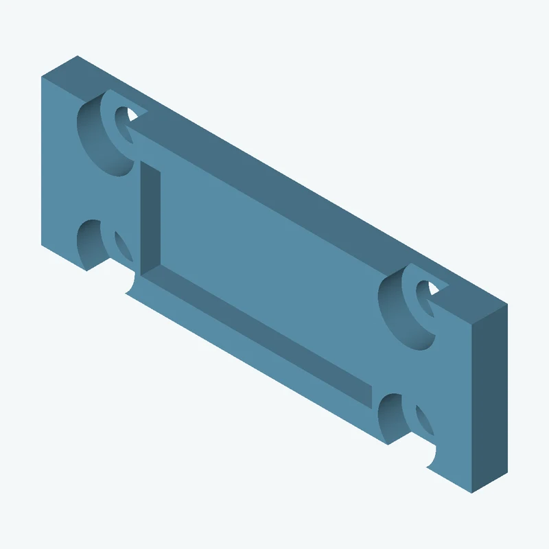 Rectangular body, 47.42 × 16.1 × 4 mm (W×D×H) — 3423