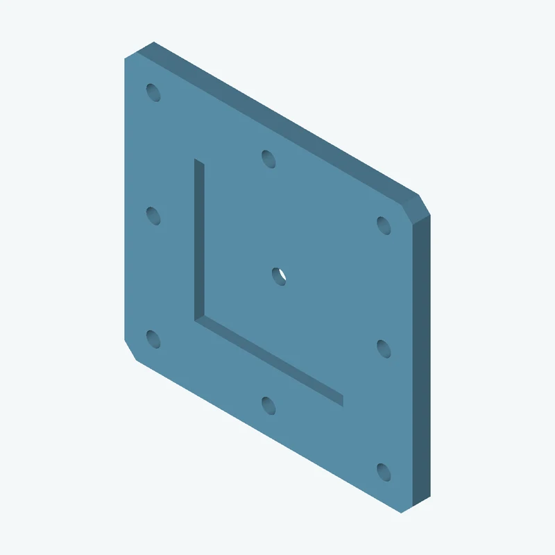 Rectangular body, 65 × 60.3 × 4 mm (W×D×H) — 3472