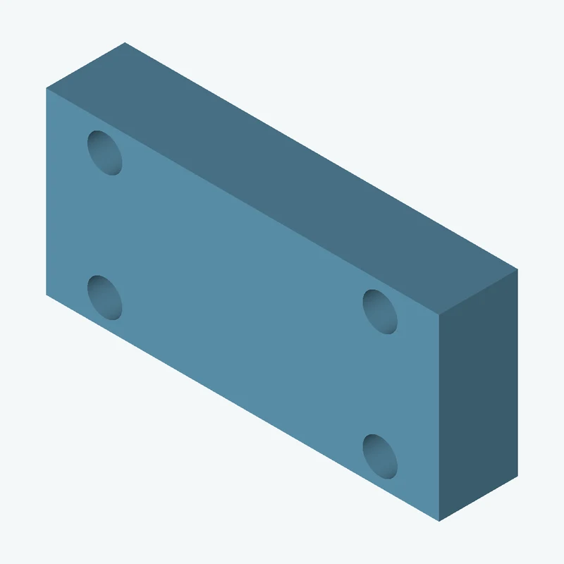 Rectangular body, 59.7 × 27.2 × 12 mm (W×D×H) — 3523