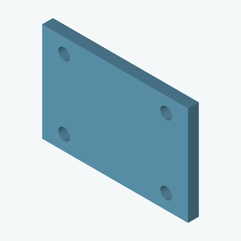 Rectangular body, 81.4 × 55.3 × 6 mm (W×D×H) — 3538