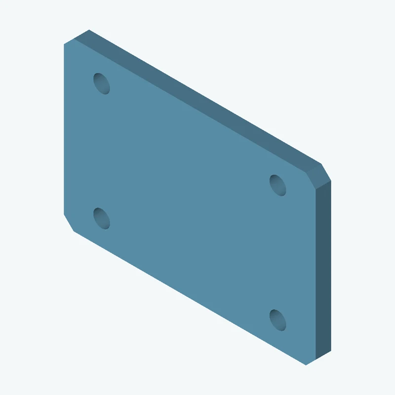Rectangular body, 65 × 43.1 × 4 mm (W×D×H) — 3559