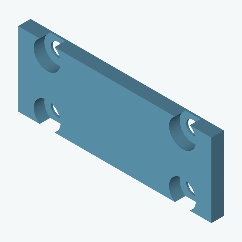 Rectangular body, 62.17 × 23.8 × 4 mm (W×D×H) — 3680