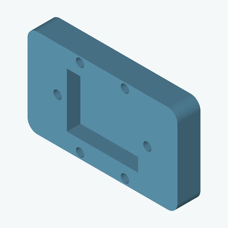 Rectangular body, 78.07 × 46.3 × 12 mm (W×D×H) — 3681