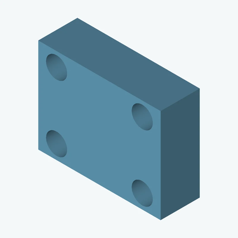 Rectangular body, 25 × 19.3 × 8 mm (W×D×H) — 3791