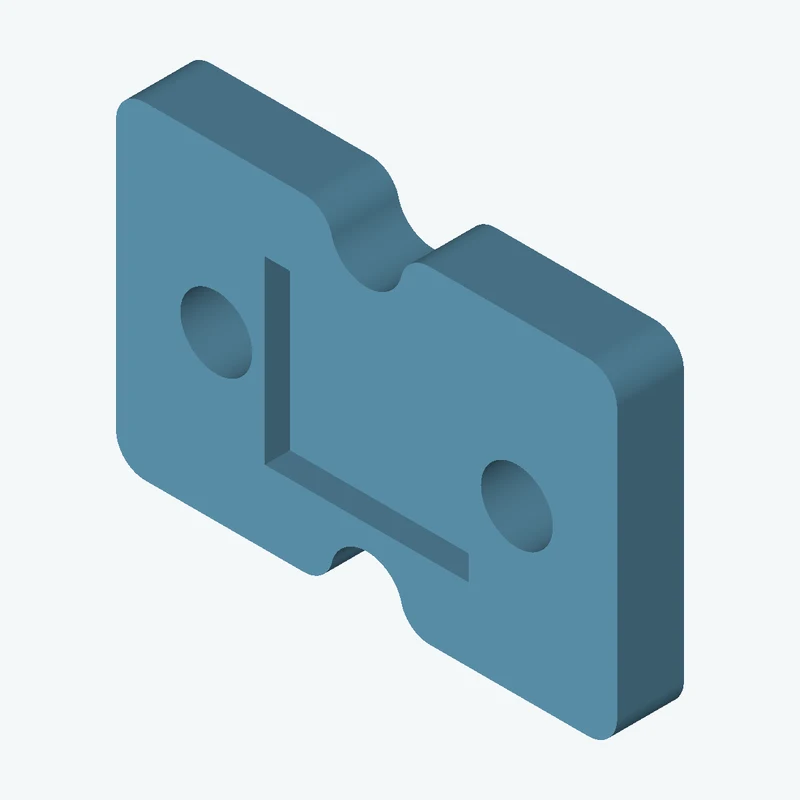 Rectangular body, 30 × 19.6 × 4 mm (W×D×H) — 3851
