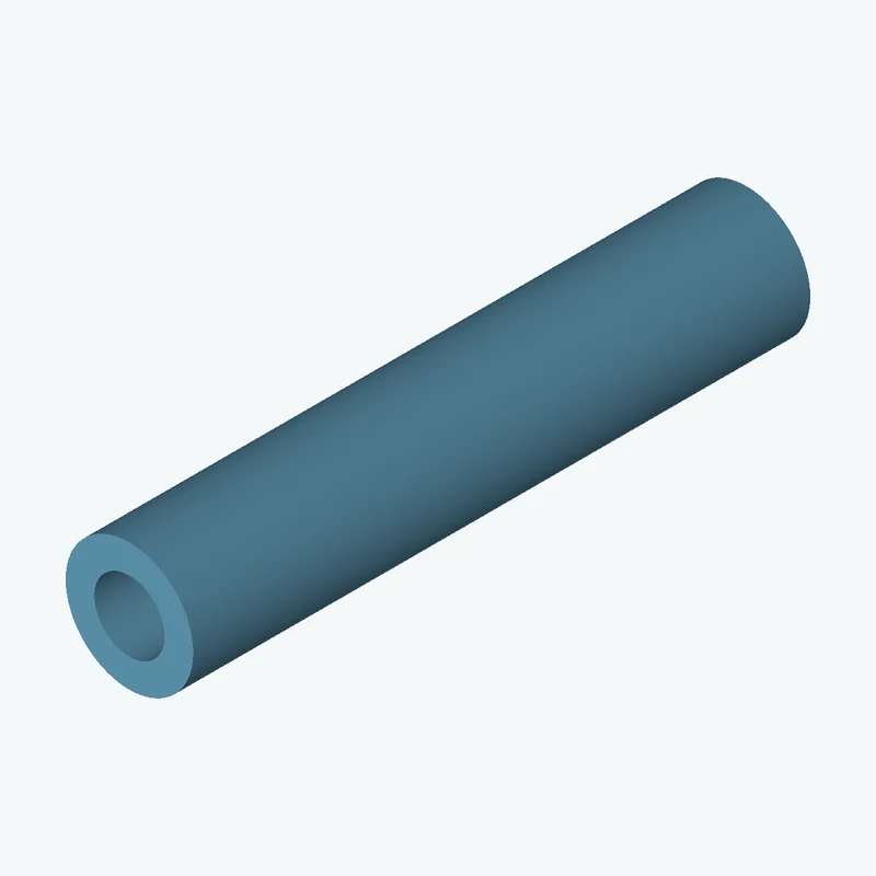 Revolved body, Ø20 mm × 96.8 mm tall with Ø11 mm bore — 2640