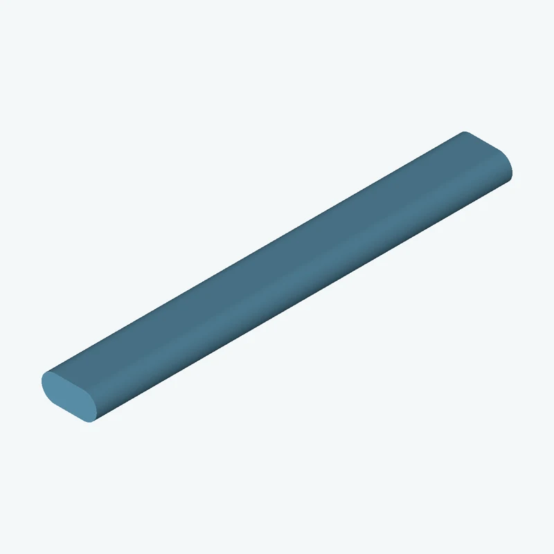 51.64 × 25 mm slot section, extruded 388.8 mm thick — 3012