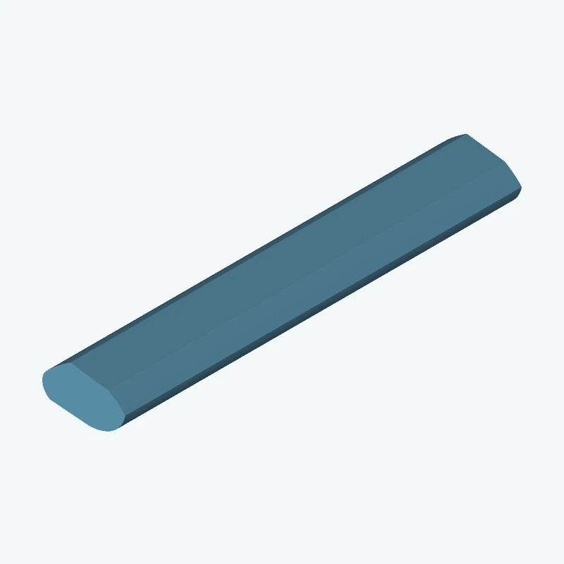 freeform sketched section (7 segments: 2 straight, 2 arcs, 3 curves), ~38.162 × 22.185 mm, extruded 195 mm thick — 3232