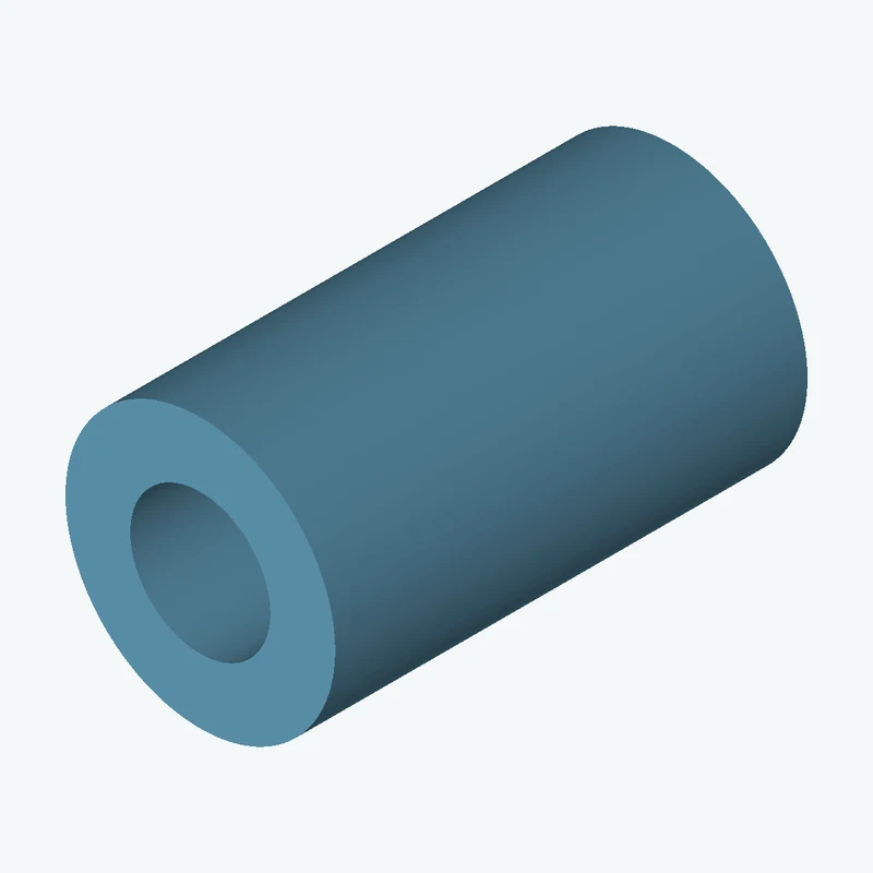 Revolved body, Ø53.72 mm × 94.1 mm tall with Ø27.9 mm bore — 0348