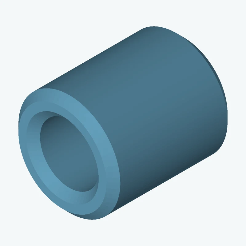 Revolved body, Ø10.25 mm × 12.2 mm tall with Ø5.9 mm bore — 0606