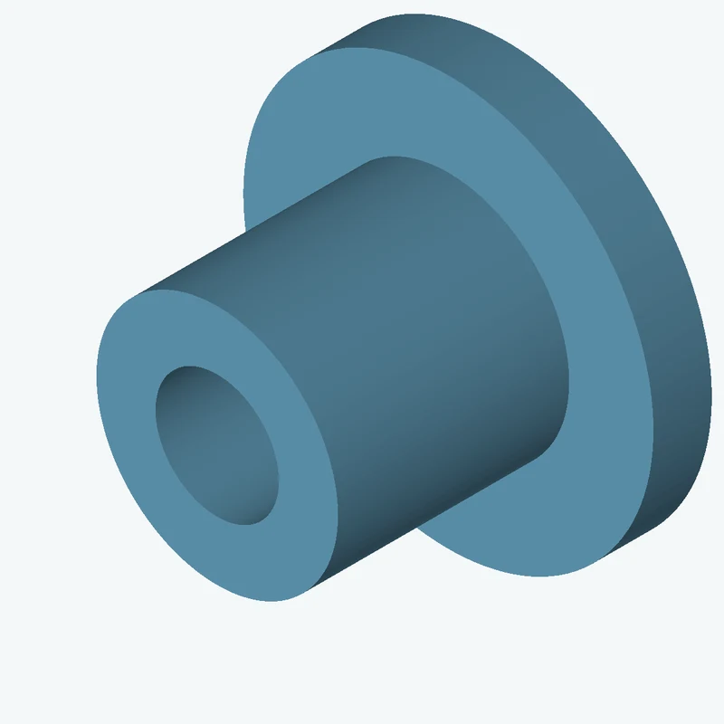 Revolved body, Ø78.58 mm × 94.2 mm tall with Ø40.1 mm bore, Ø133.4 mm × 19 mm flange — 0747