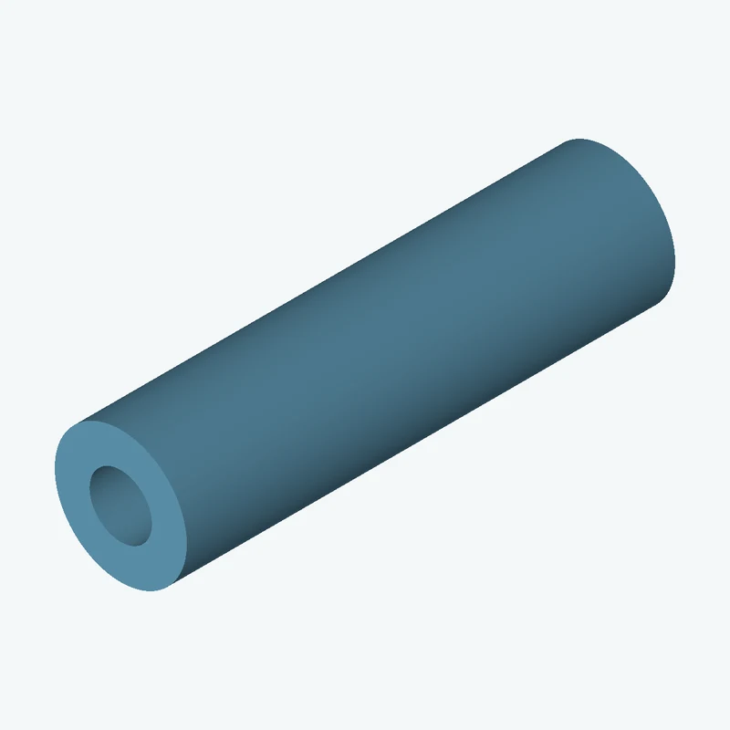 Revolved body, Ø39.9 mm × 147.6 mm tall with Ø18.8 mm bore — 0793