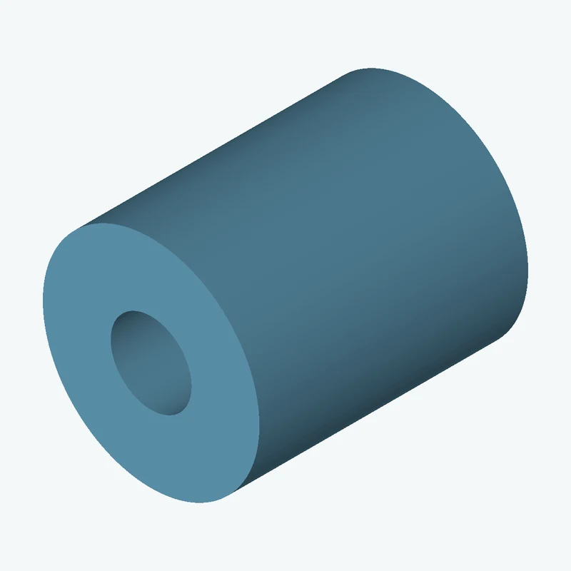 Revolved body, Ø31.6 mm × 39.2 mm tall with Ø11.8 mm bore — 0966
