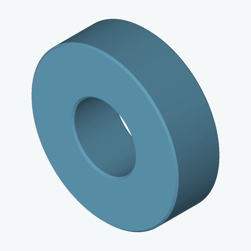 Revolved body, Ø45.2 mm × 13.5 mm tall with Ø18.9 mm bore — 0997