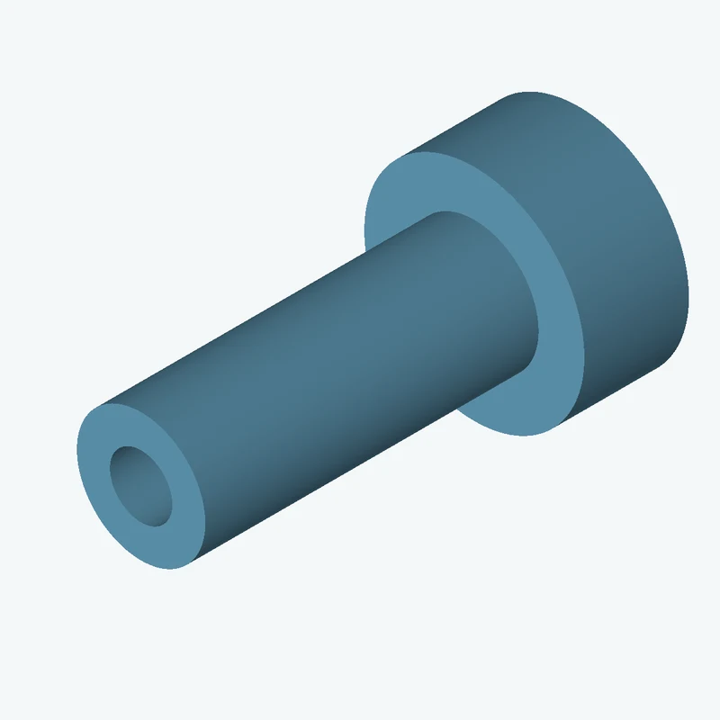 Revolved body, Ø26.78 mm × 91.3 mm tall with Ø13 mm bore, Ø45.9 mm × 21.8 mm flange — 1102
