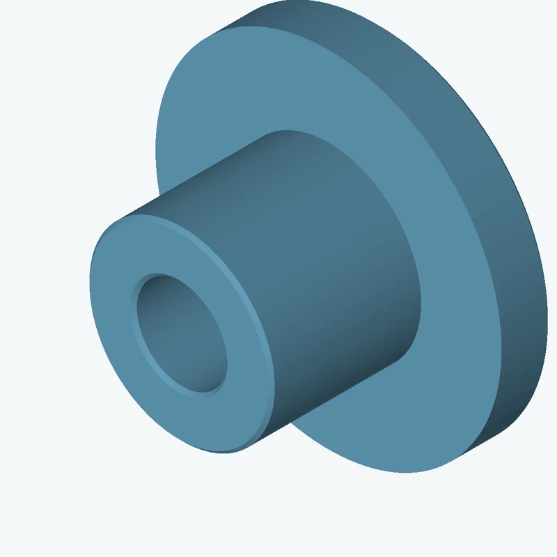 Revolved body, Ø60 mm × 64.6 mm tall with Ø29.3 mm bore, Ø112.1 mm × 16.1 mm flange — 1138