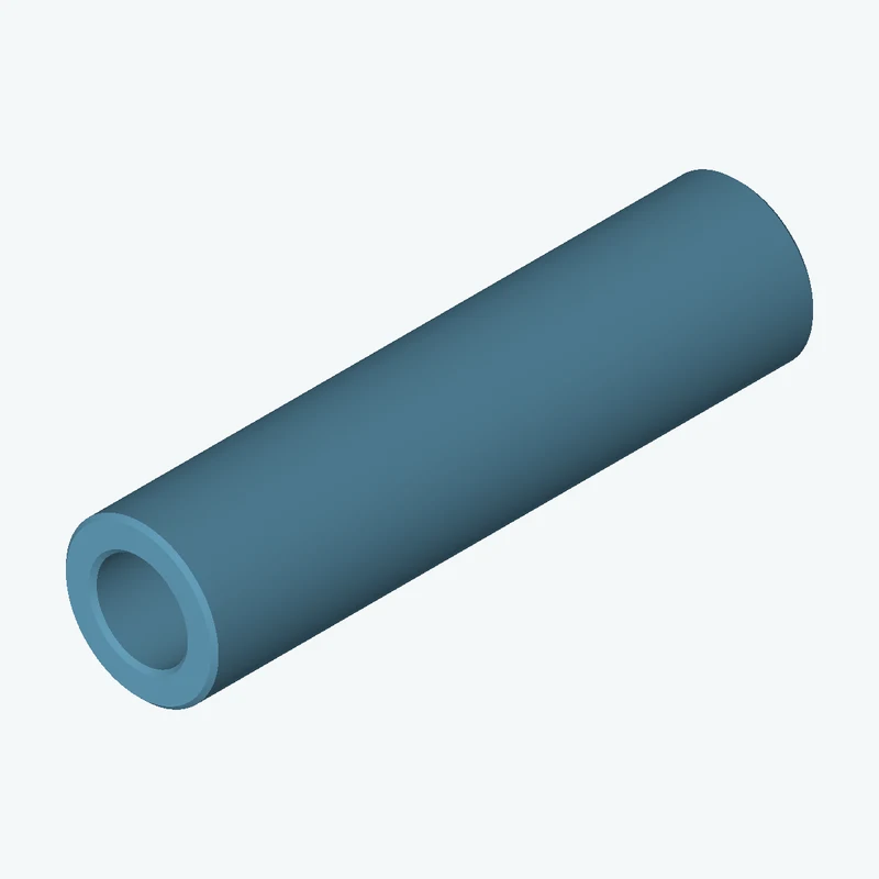 Revolved body, Ø15.08 mm × 59.5 mm tall with Ø9 mm bore — 1269